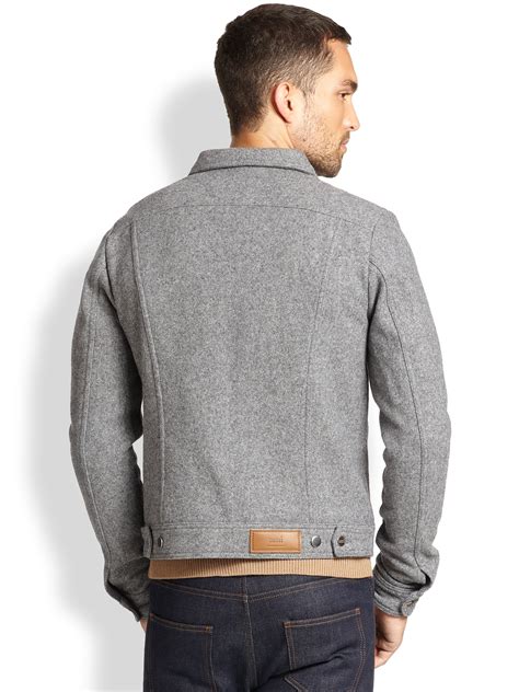 Wool jacket in grey 